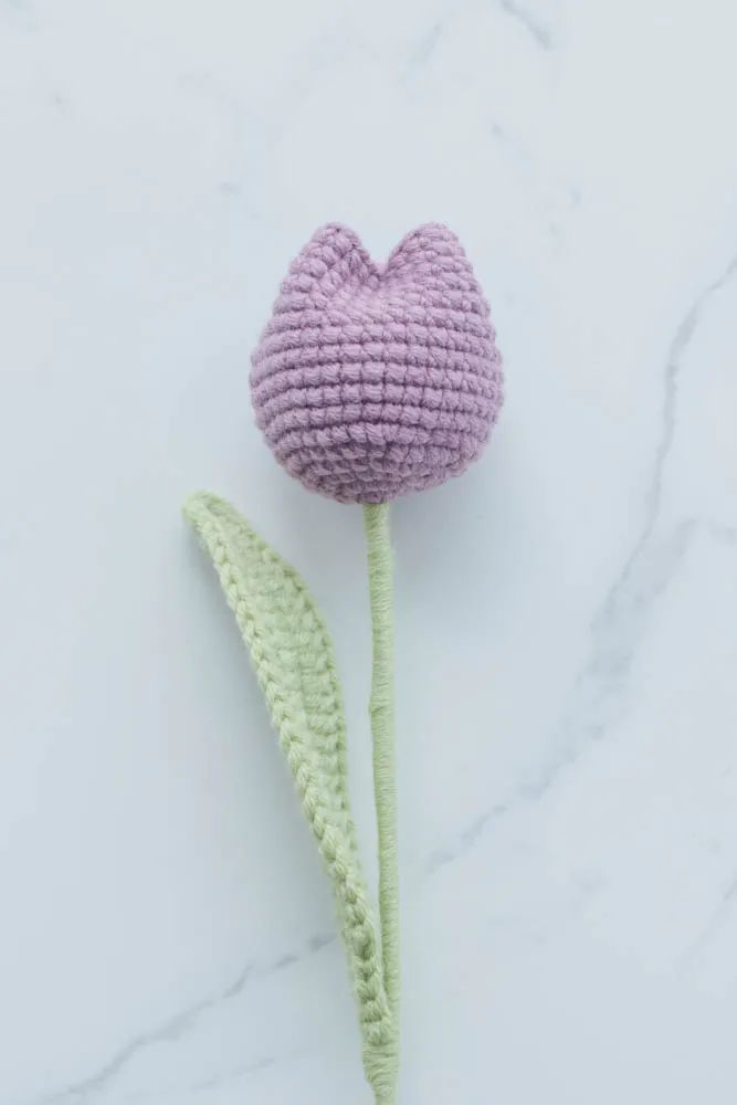 Crochet Tulip Flower Pattern | Free Stuffed Tulip Crochet Tutorial