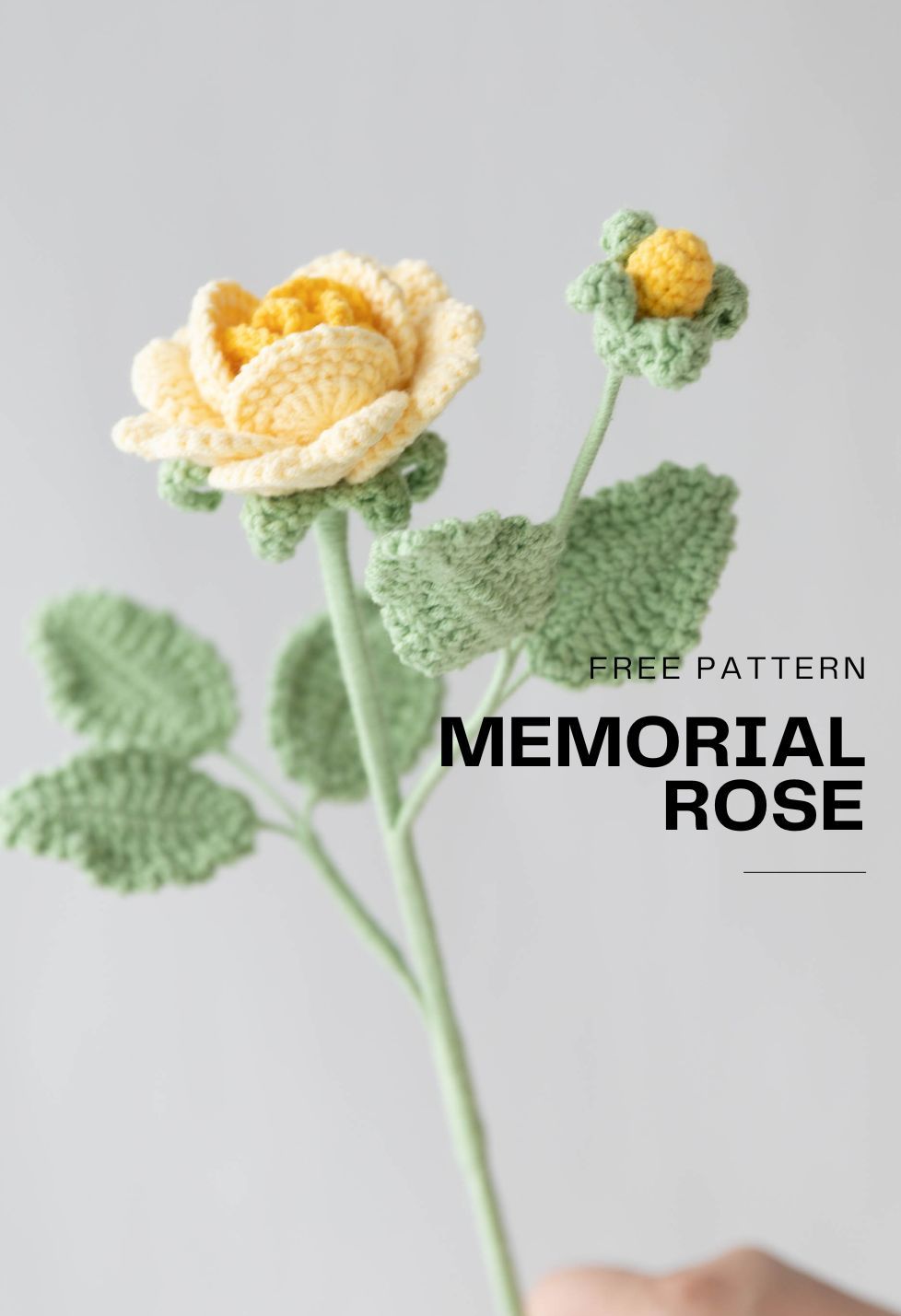 Crochet Memorial Rose – Free pattern