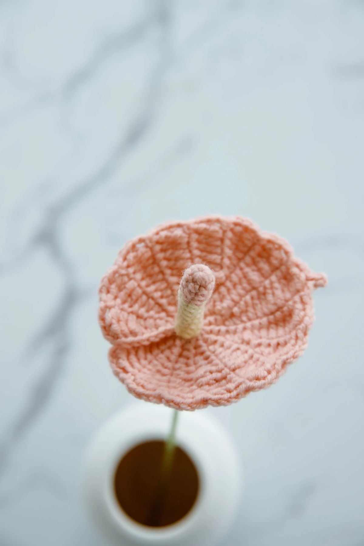 Crochet Pink Champion Flower