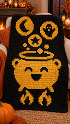 Halloween C2C Crochet Pattern Bundle – 10 Designs Digital Download