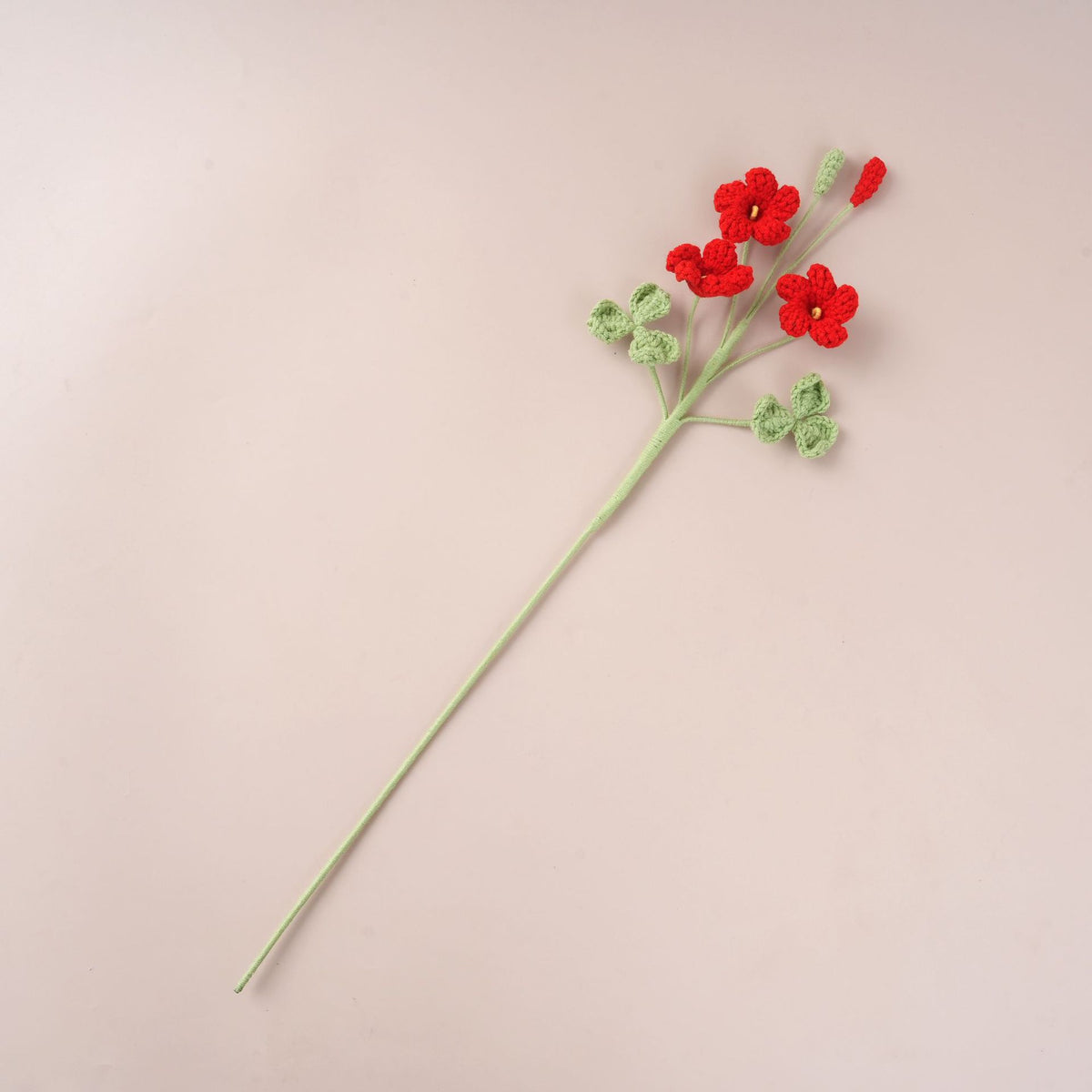 Handmade Crochet Oxalis Flowers – Set of 10 Stems