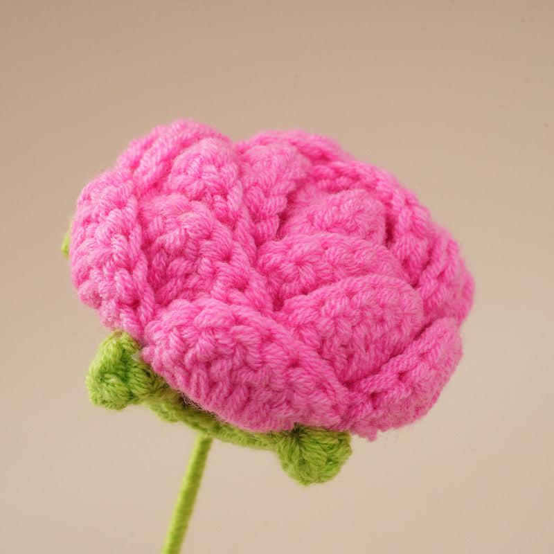 10 Pcs Handmade Crochet Rose Flowers