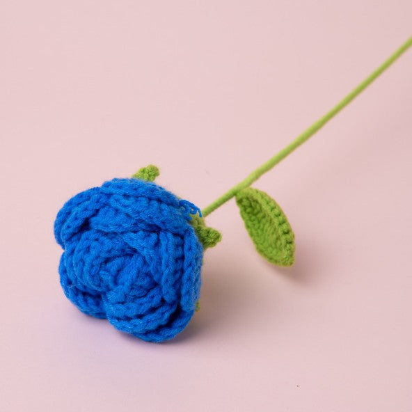 10 Pcs Handmade Crochet Rose Flowers