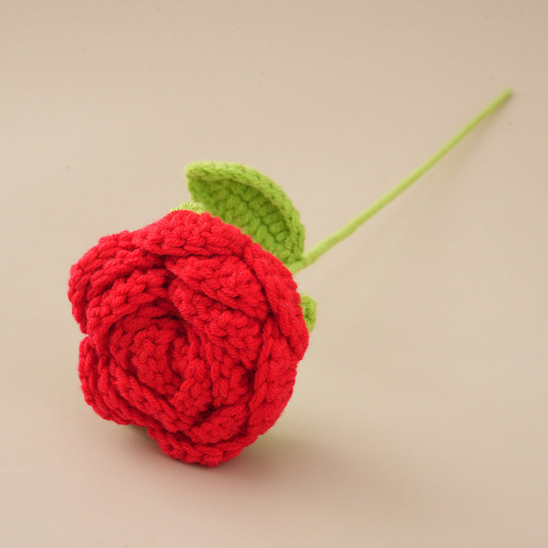 10 Pcs Handmade Crochet Rose Flowers