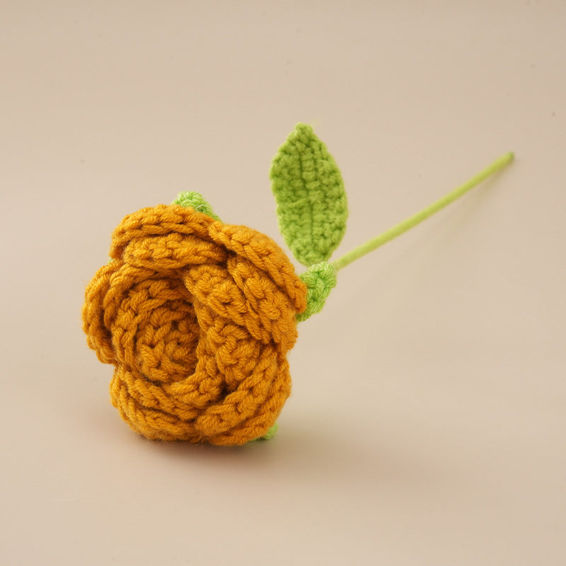 10 Pcs Handmade Crochet Rose Flowers