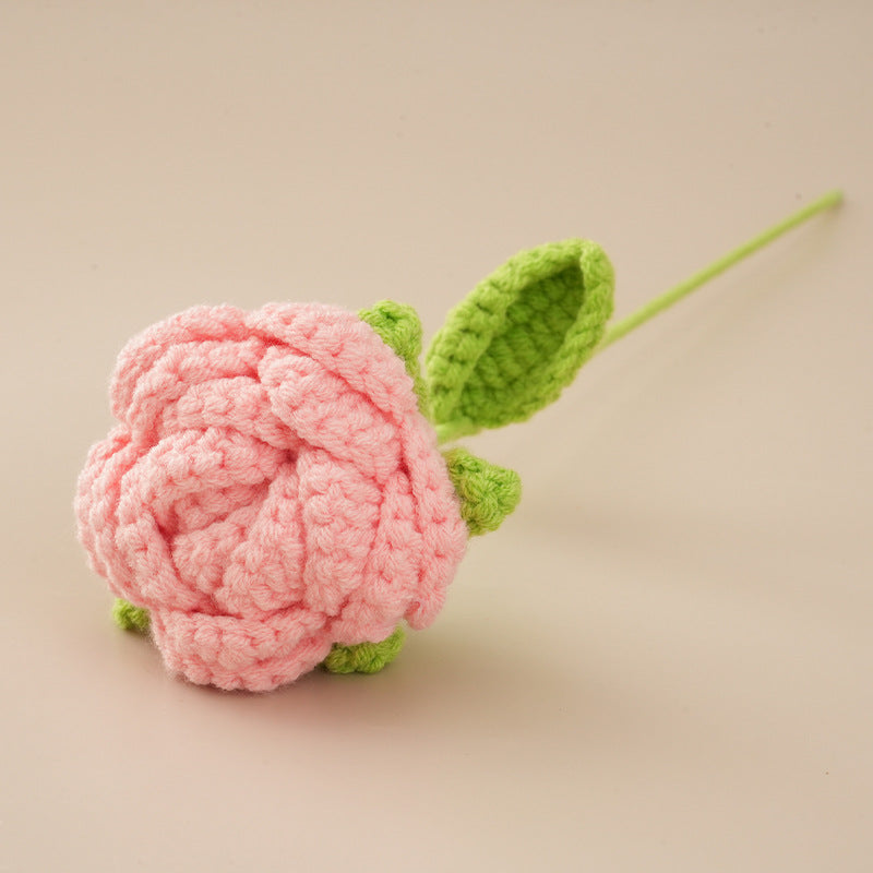 10 Pcs Handmade Crochet Rose Flowers