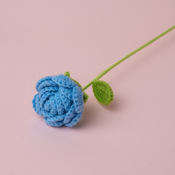 10 Pcs Handmade Crochet Rose Flowers