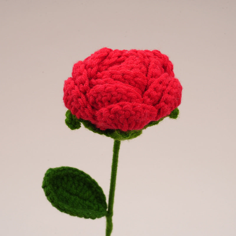 10 Pcs Handmade Crochet Rose Flowers