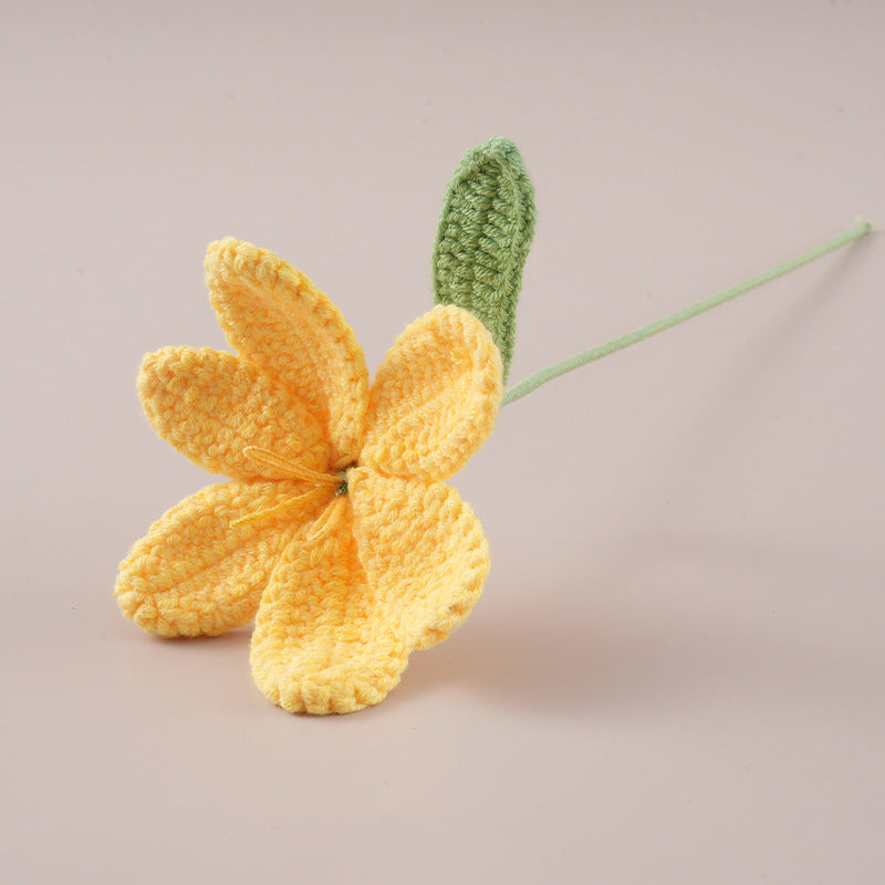 Handmade Crochet Tulip Flowers – Set of 10 Stems