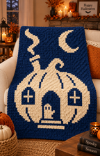 Halloween C2C Crochet Pattern Bundle – 10 Designs Digital Download