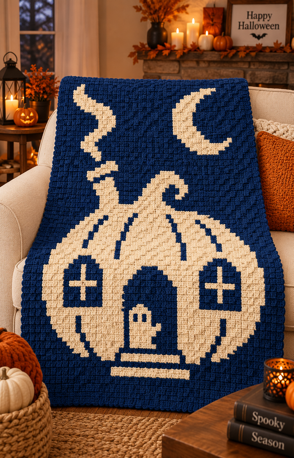 Halloween C2C Crochet Pattern Bundle – 10 Designs Digital Download