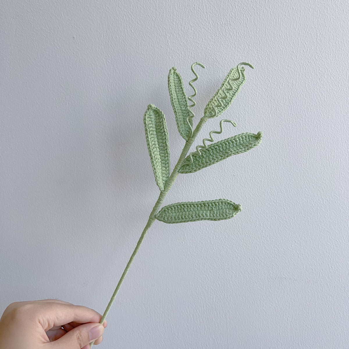 Crochet Greenery Foliage Stems-10-Pack