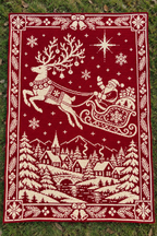 Santa Reindeer Village Crochet Mosaic Pattern-Digital Download