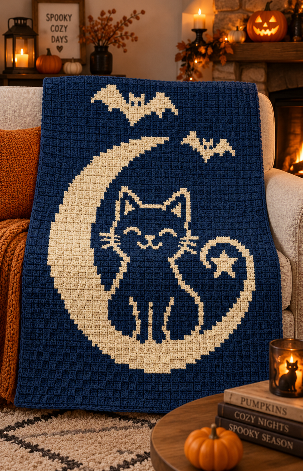 Halloween C2C Crochet Pattern Bundle – 10 Designs Digital Download