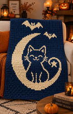 Halloween C2C Crochet Pattern Bundle – 10 Designs Digital Download
