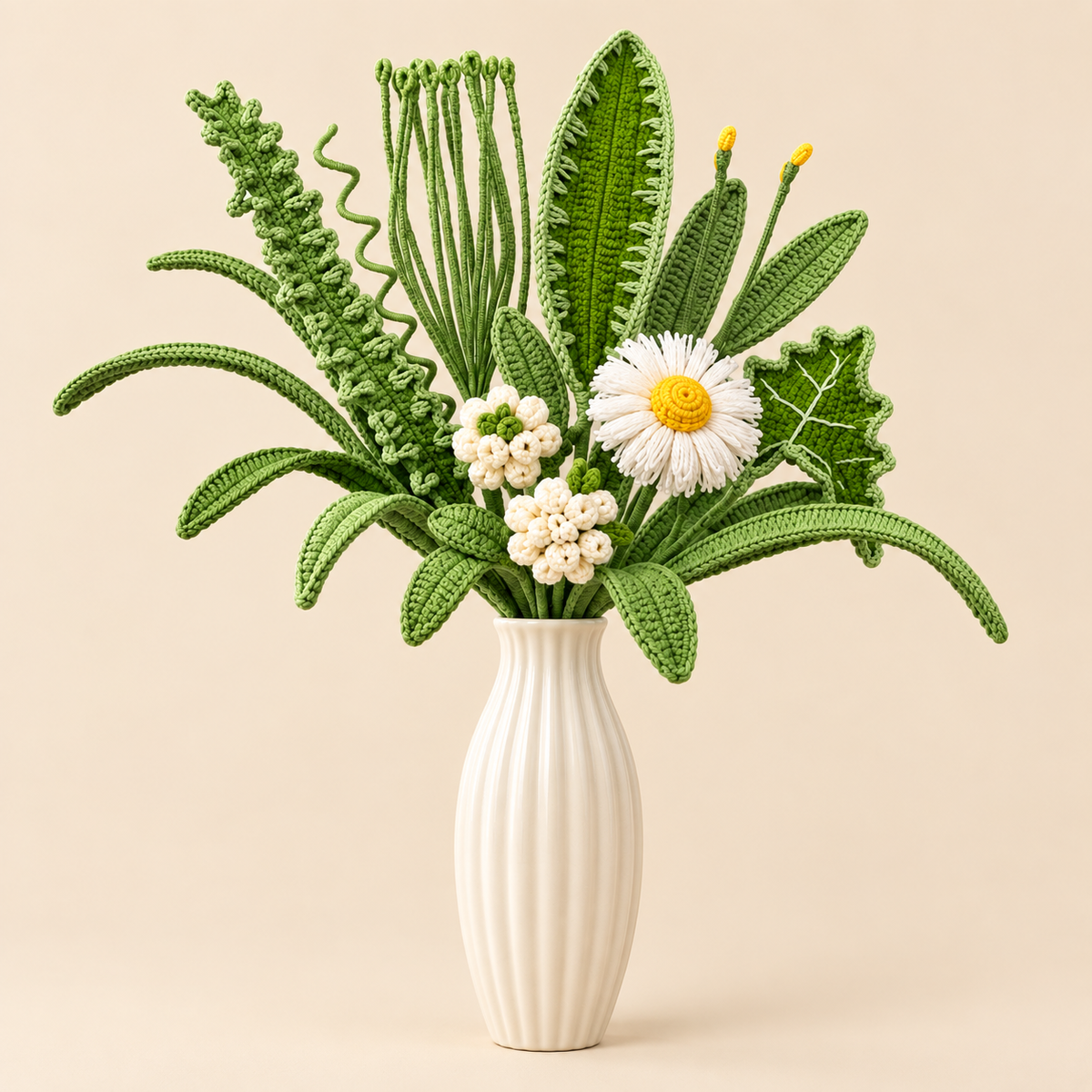 Crochet Greenery Stems-10-Pack