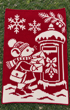 CHRISTMAS MOUSE MAIL | Large-Format Crochet Mosaic Pattern-Digital Download