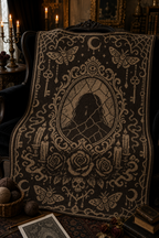 Gothic Mirror Lady C2C Crochet Mosaic Pattern-Digital Download