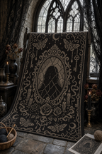 Gothic Mirror Lady C2C Crochet Mosaic Pattern-Digital Download