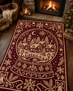 Christmas Snowglobe Village C2C Crochet Mosaic Pattern-Digital Download