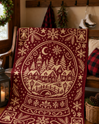 Christmas Snowglobe Village C2C Crochet Mosaic Pattern-Digital Download