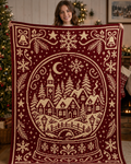 Christmas Snowglobe Village C2C Crochet Mosaic Pattern-Digital Download
