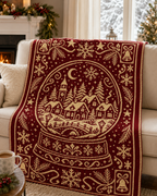 Christmas Snowglobe Village C2C Crochet Mosaic Pattern-Digital Download