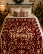Christmas Snowglobe Village C2C Crochet Mosaic Pattern-Digital Download