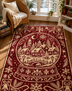 Christmas Snowglobe Village C2C Crochet Mosaic Pattern-Digital Download