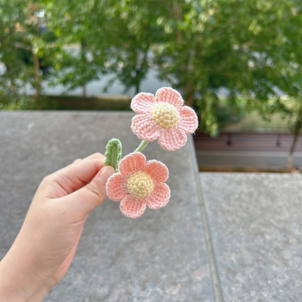 Crochet Afghan Flower Stems-10-Pack