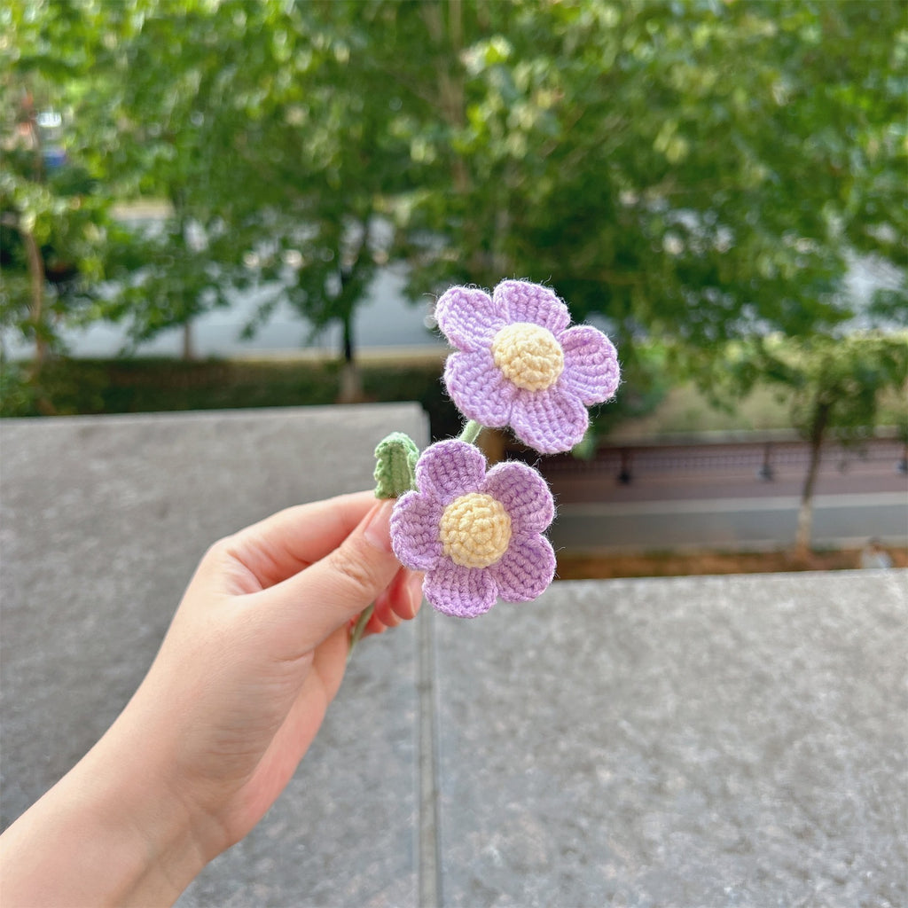 Crochet Afghan Flower Stems-10-Pack