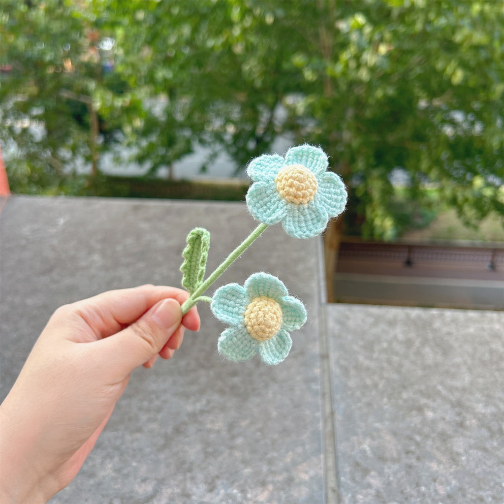 Crochet Afghan Flower Stems-10-Pack