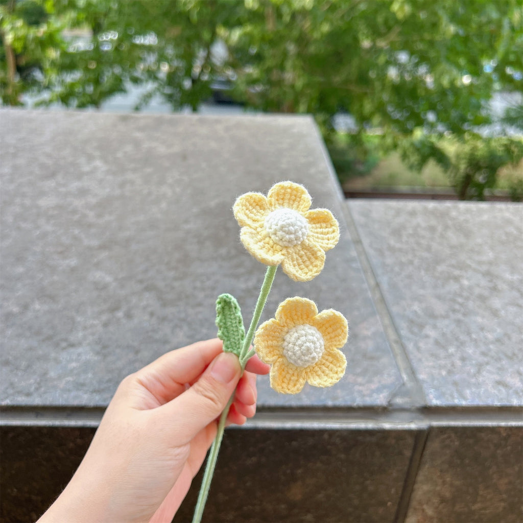 Crochet Afghan Flower Stems-10-Pack