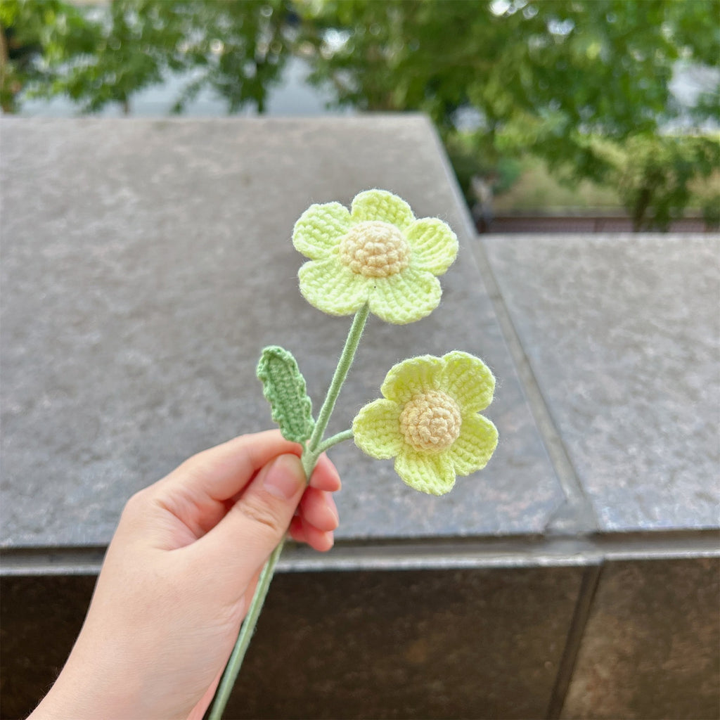 Crochet Afghan Flower Stems-10-Pack