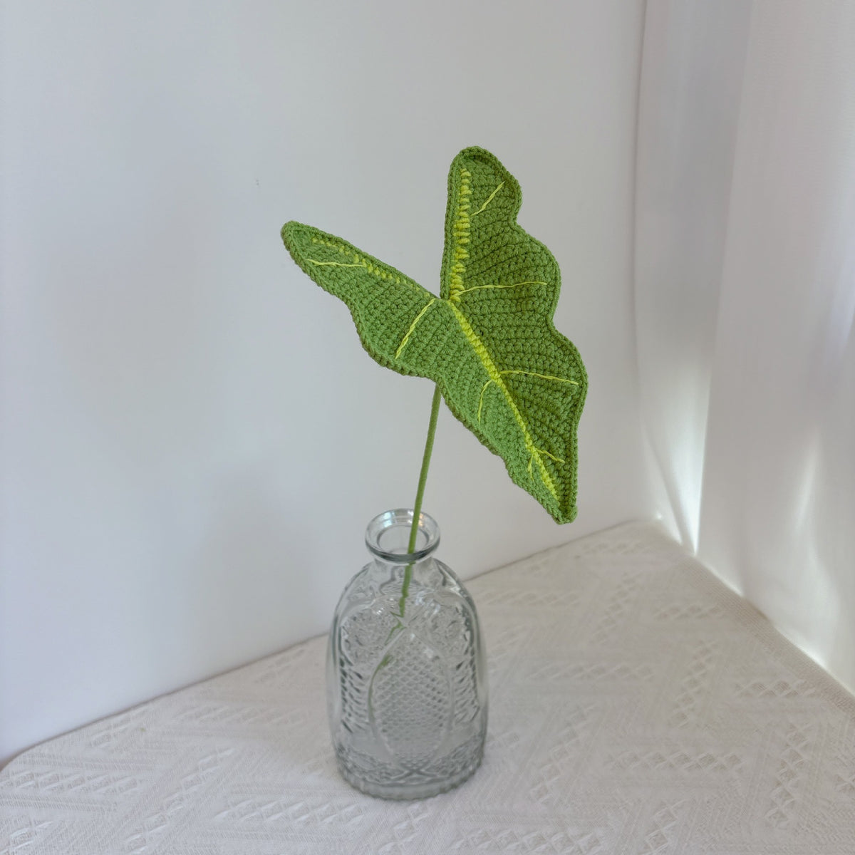 Crochet Alocasia Leaf Stems-10-Pack