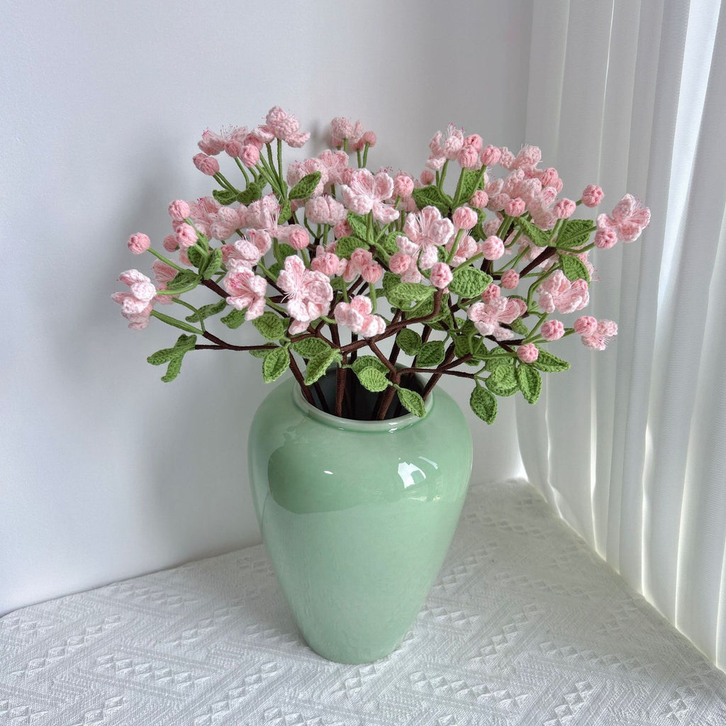 Crochet Begonia Blossom Branches-5-Pack