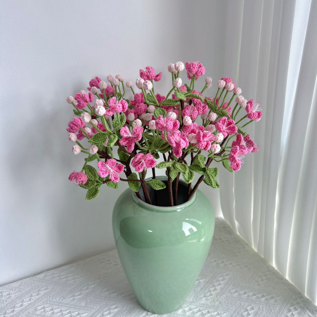 Crochet Begonia Blossom Branches-5-Pack