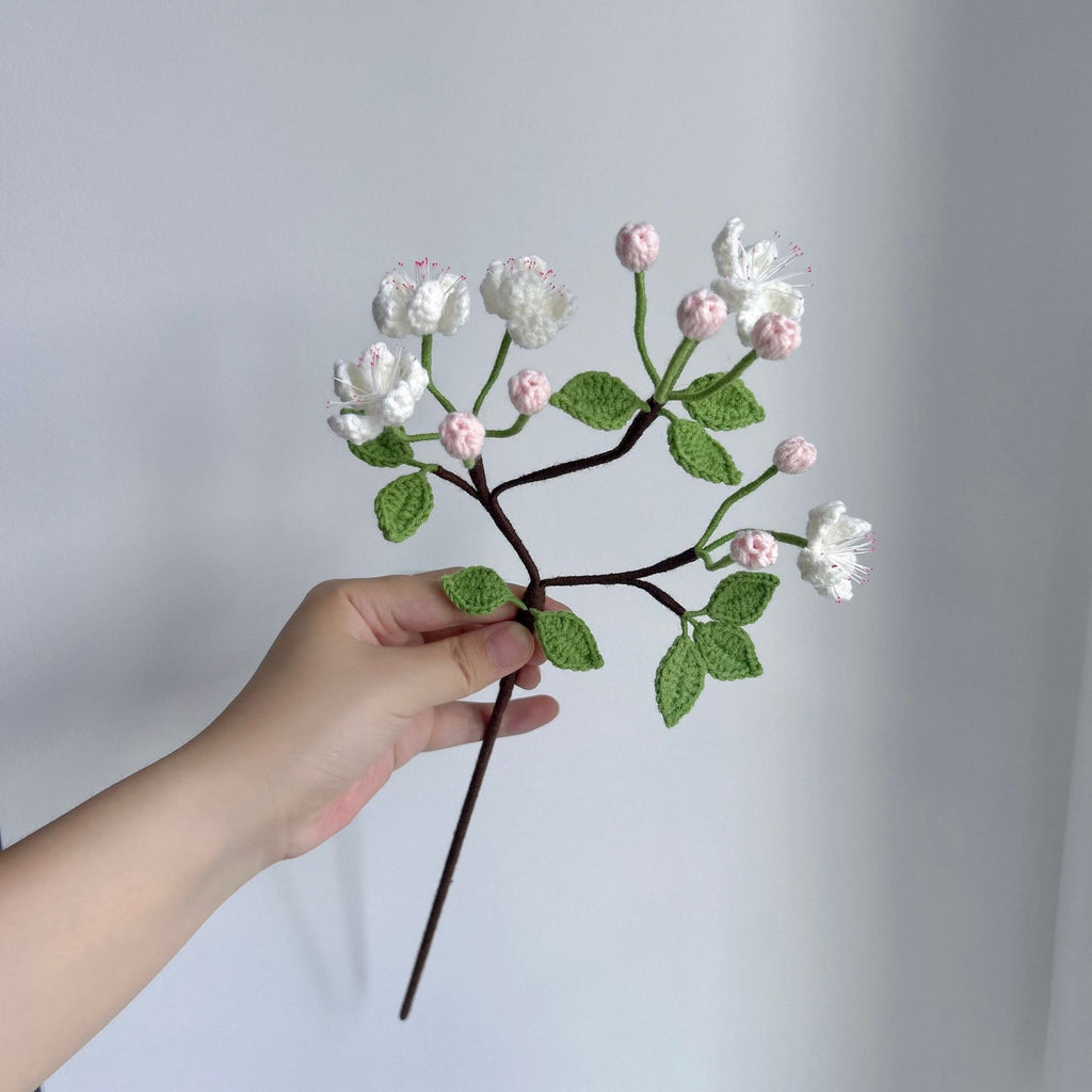 Crochet Begonia Blossom Branches-5-Pack