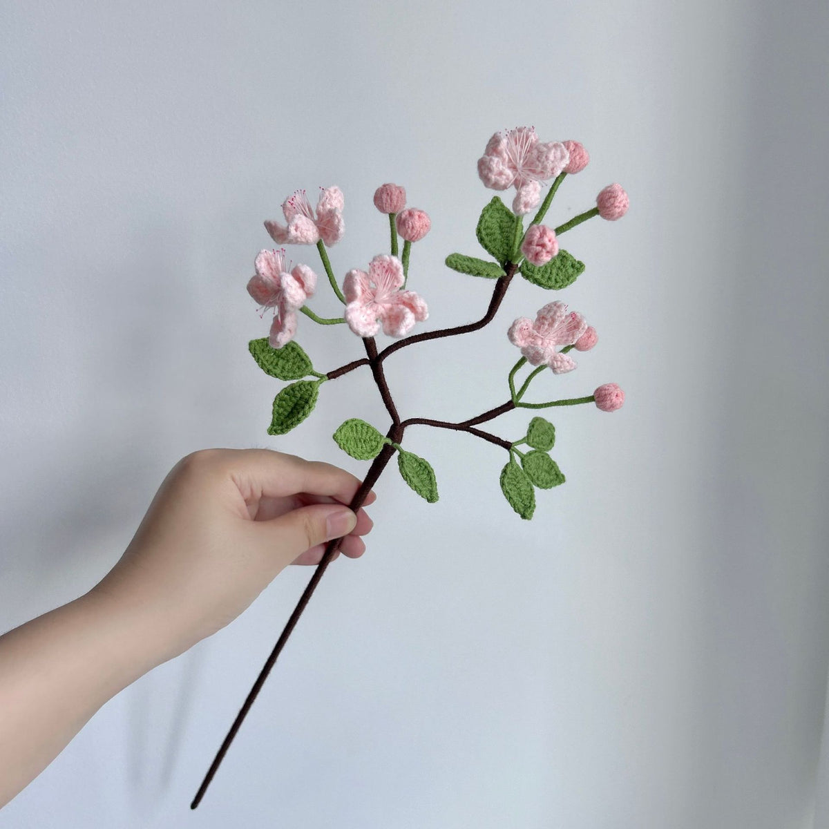 Crochet Begonia Blossom Branches-5-Pack