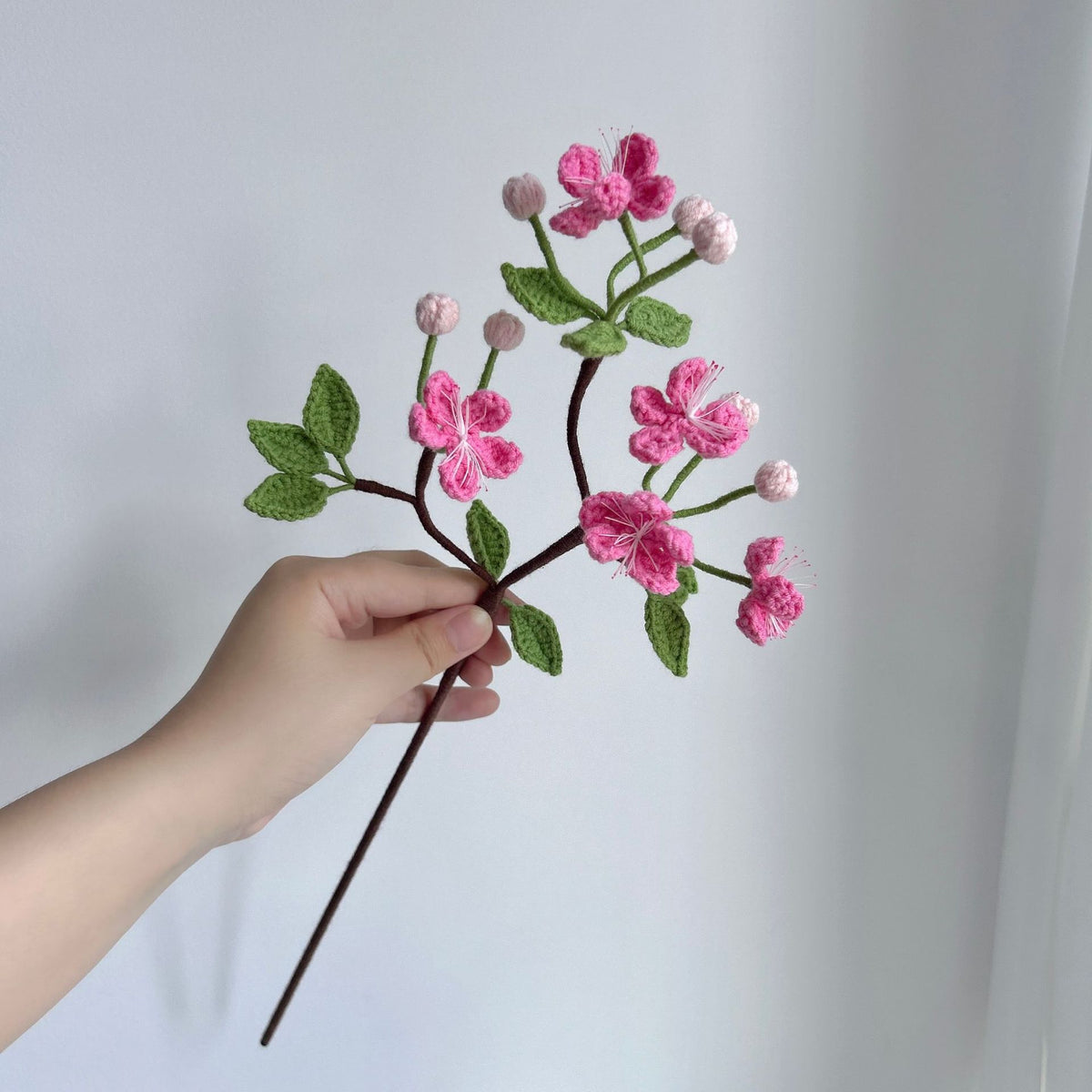 Crochet Begonia Blossom Branches-5-Pack