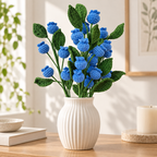 Crochet Blueberry & Strawberry Stems-5-Pack