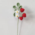 Crochet Blueberry & Strawberry Stems-5-Pack
