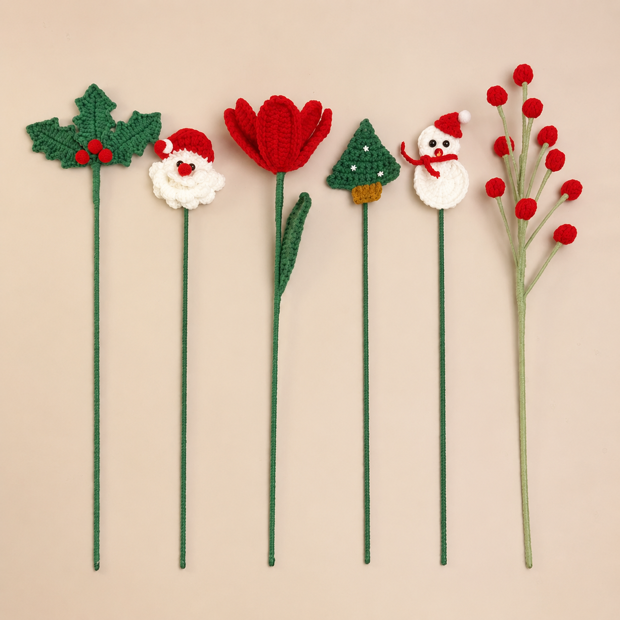 Crochet Christmas Bouquet-10-Pack