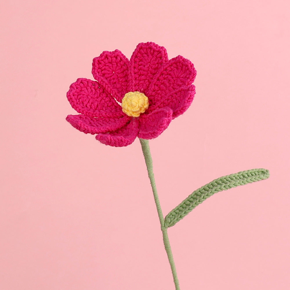Crochet Cosmos Flower Stems–10-Pack
