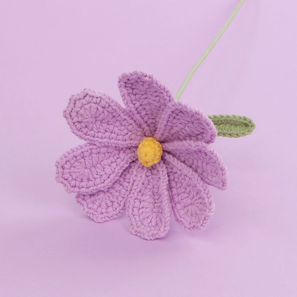 Crochet Cosmos Flower Stems–10-Pack