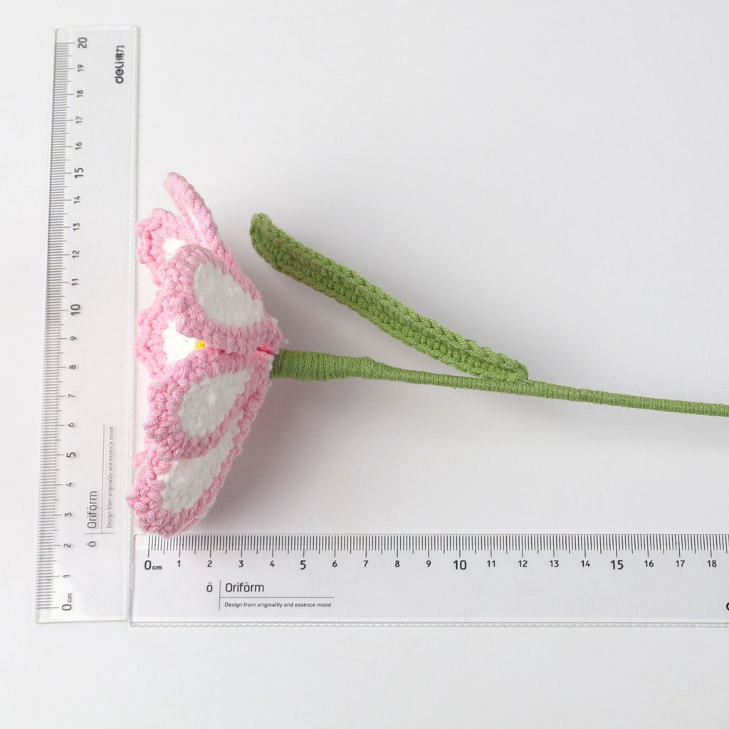 Crochet Cosmos Flower Stems–10-Pack