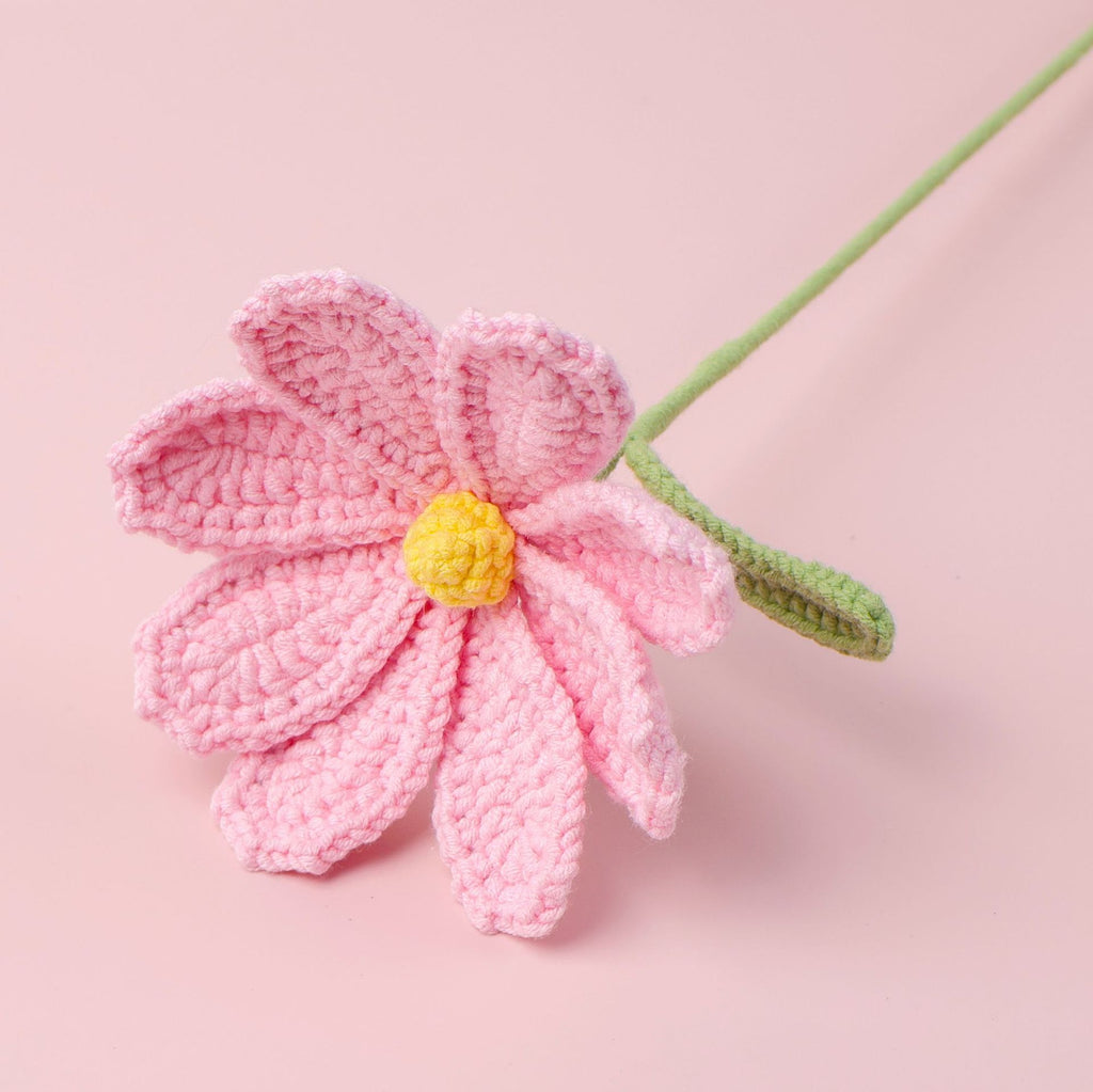 Crochet Cosmos Flower Stems–10-Pack