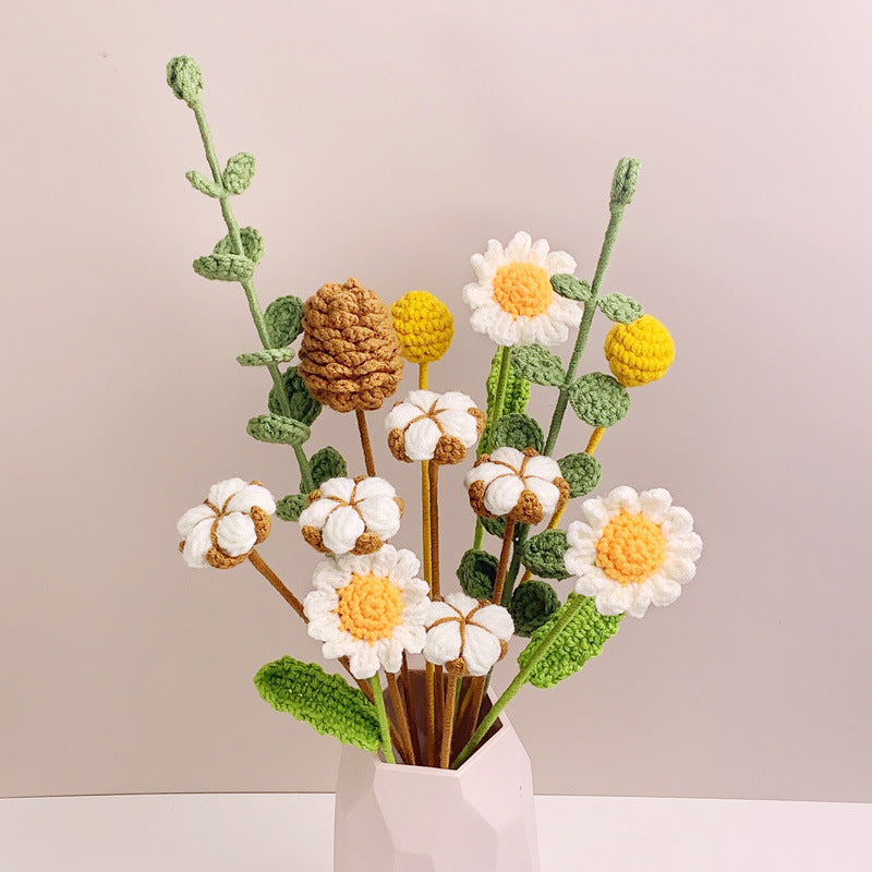 Crochet Cotton, Pine Cone & Berry Stems-10-Pack