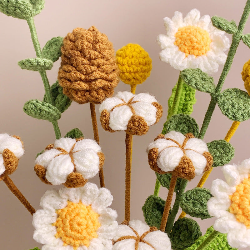 Crochet Cotton, Pine Cone & Berry Stems-10-Pack