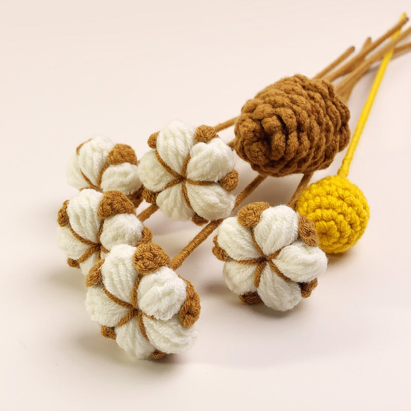 Crochet Cotton, Pine Cone & Berry Stems-10-Pack